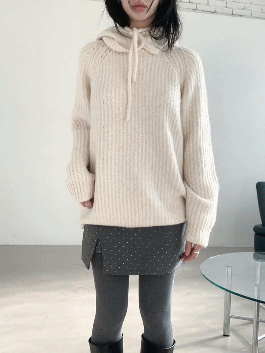 [2pcs] 바라클라바 니트 세트