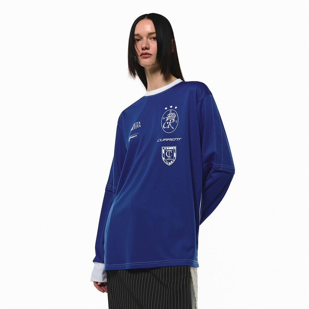 CURRENT SPORT OVER TRACK JERSEY TOP [BLUE]