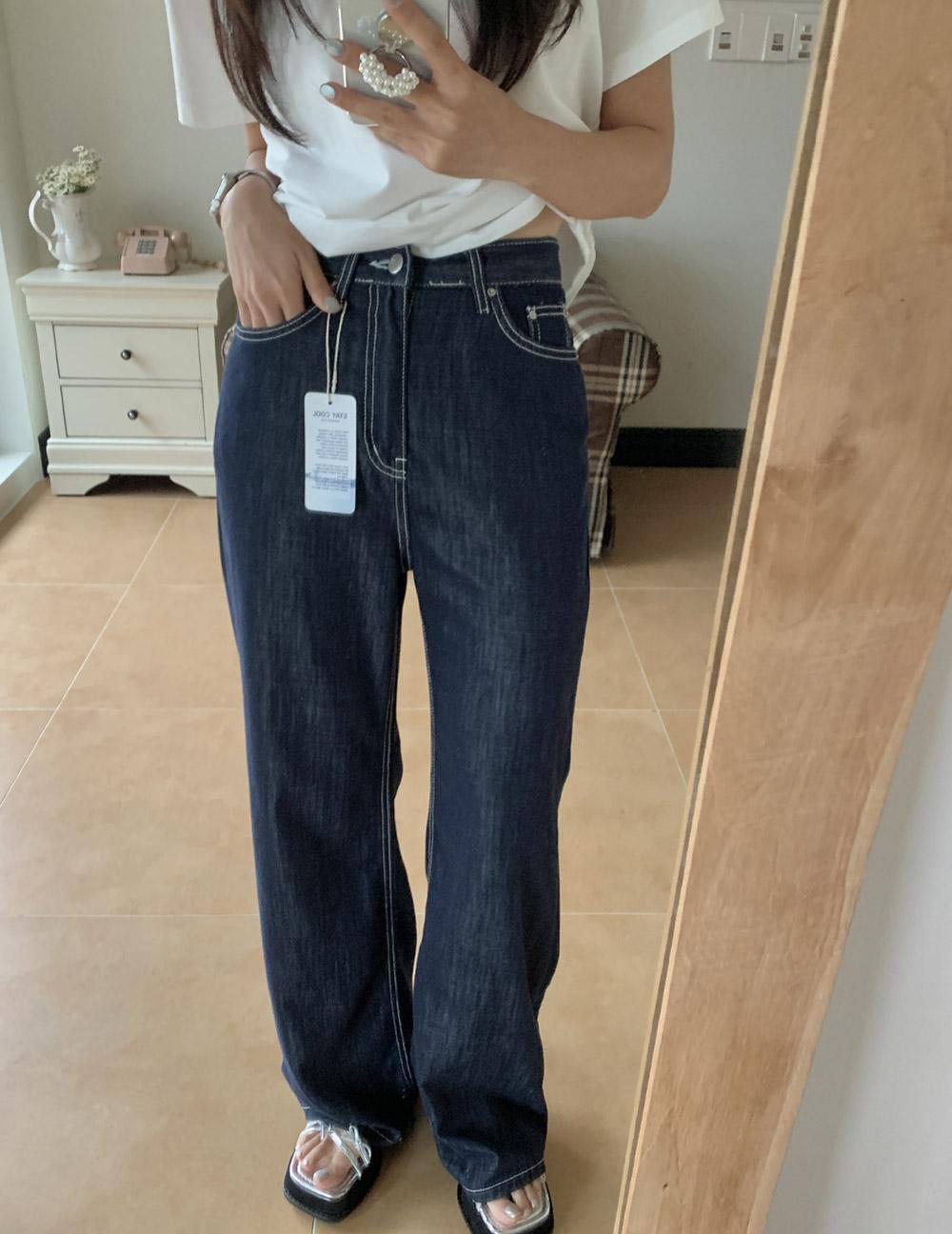 스테이쿨 논페이드 생지데님