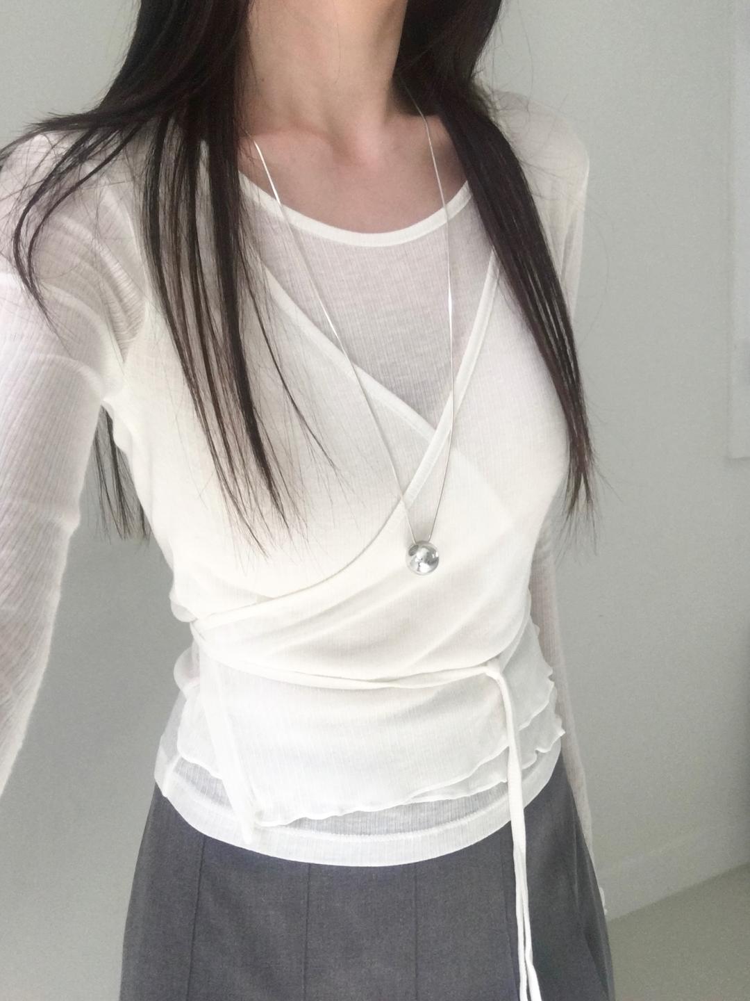 tencel wrap tee (4 colors)