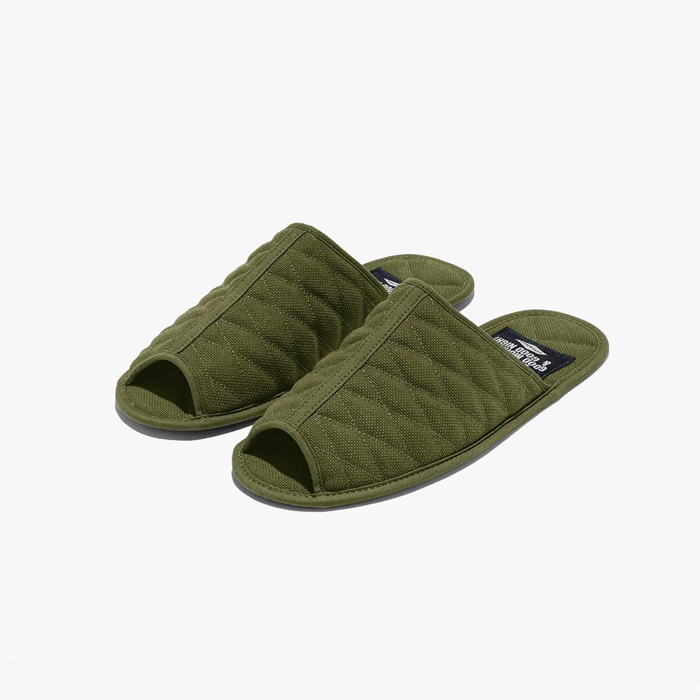CANVAS ROOM SHOES _ Olive