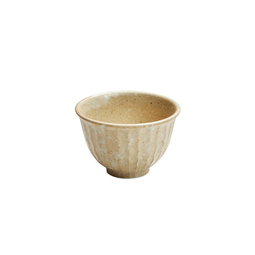 시노기 공기 옐로우 아이보리 골지 밥그릇 일식당 집밥