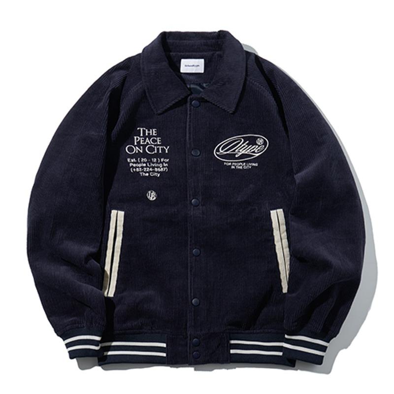 Corduroy Raglan Jacket_Navy_OL240