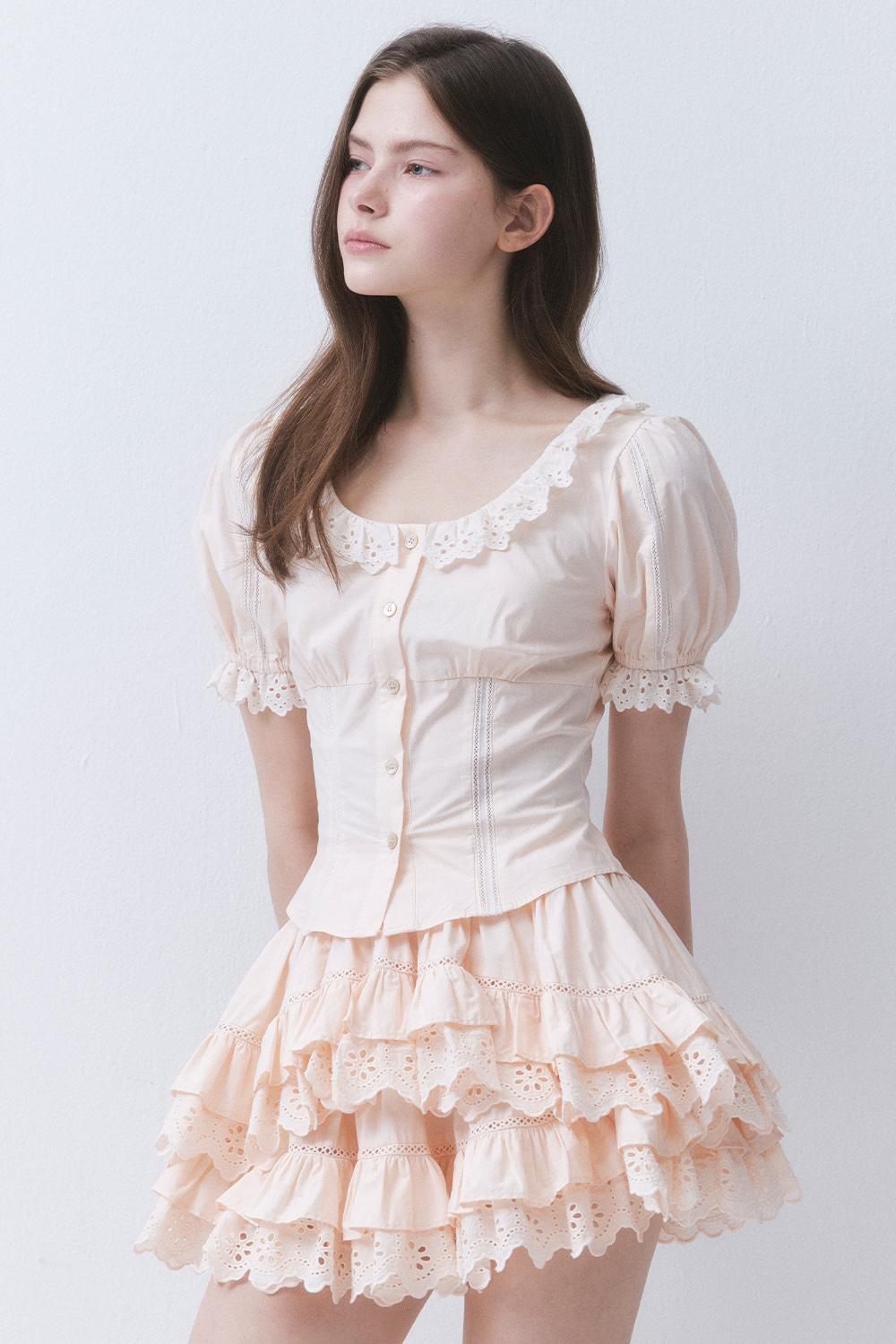 [RE-STOCK] [5월 27일 순차배송][Exclusive]ANGEL LACE BLOUSE_TT6S102LS