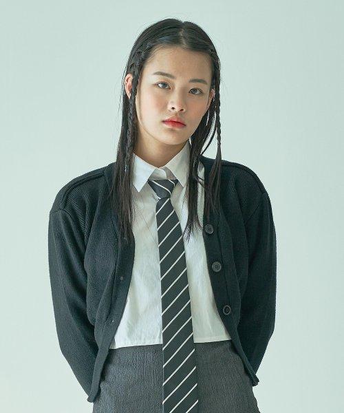 볼륨 가디건 [블랙]