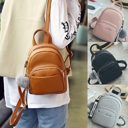 여성 가죽 미니 백팩 데일리 직장인 스몰 배낭