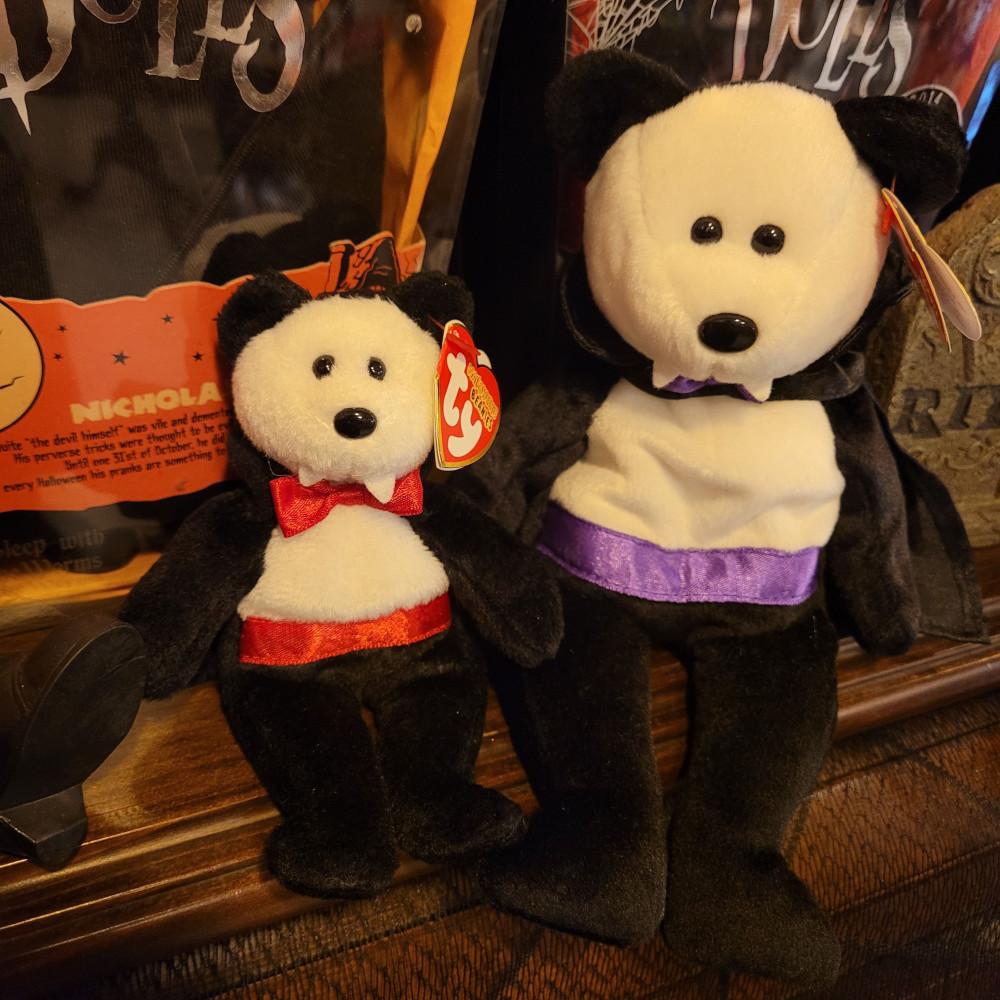 TY 할로윈 드라큘라 백작곰 오너먼트 약9cm / 빈티지인형 / 할로윈인형 / 차일드후드