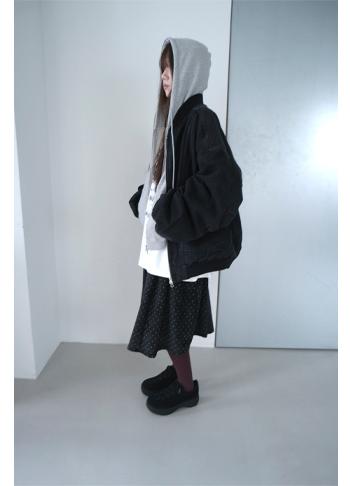 에프터먼데이 denim varsity jacket