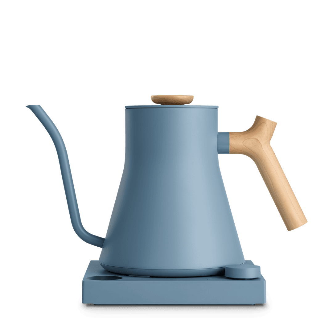 Stagg EKG Electric Kettle - Pro / Hazy Blue + Maple
