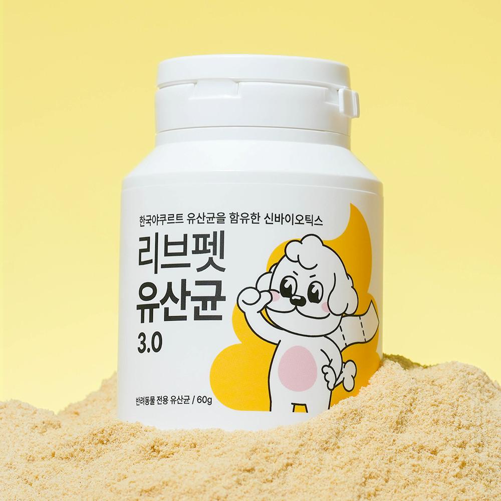 리브펫 유산균 프로바이오틱스 강아지 고양이 60g