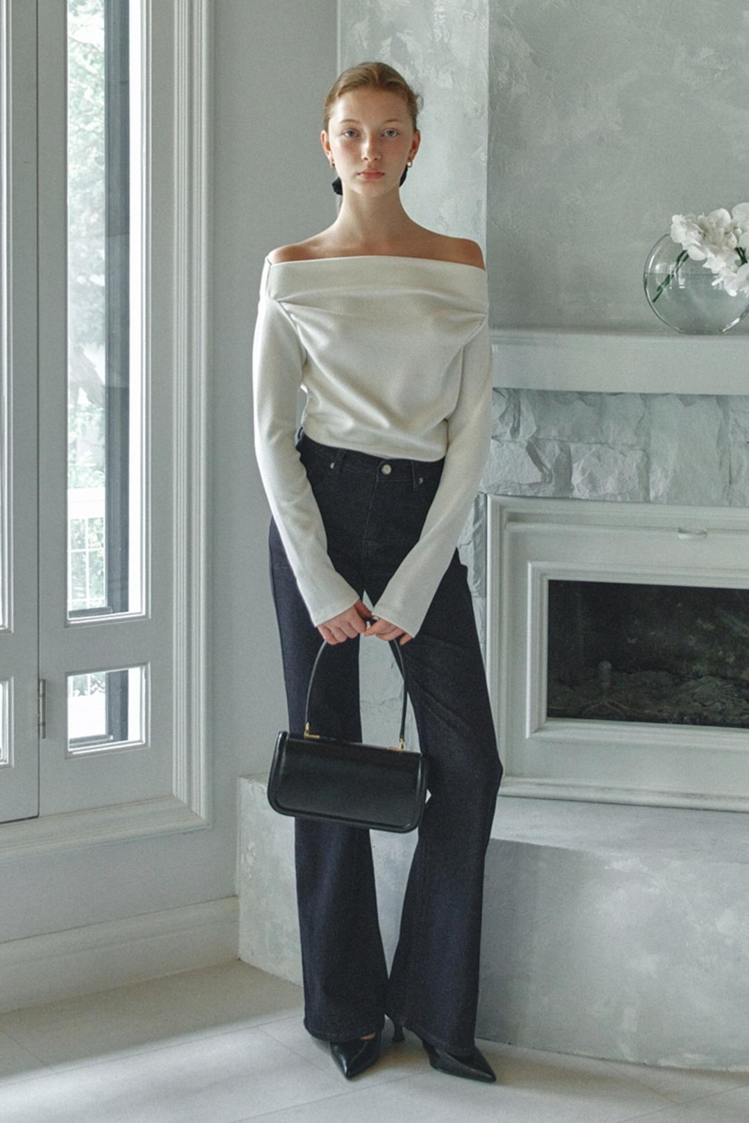 ADDIE Bootcut denim pants (Dark indigo)