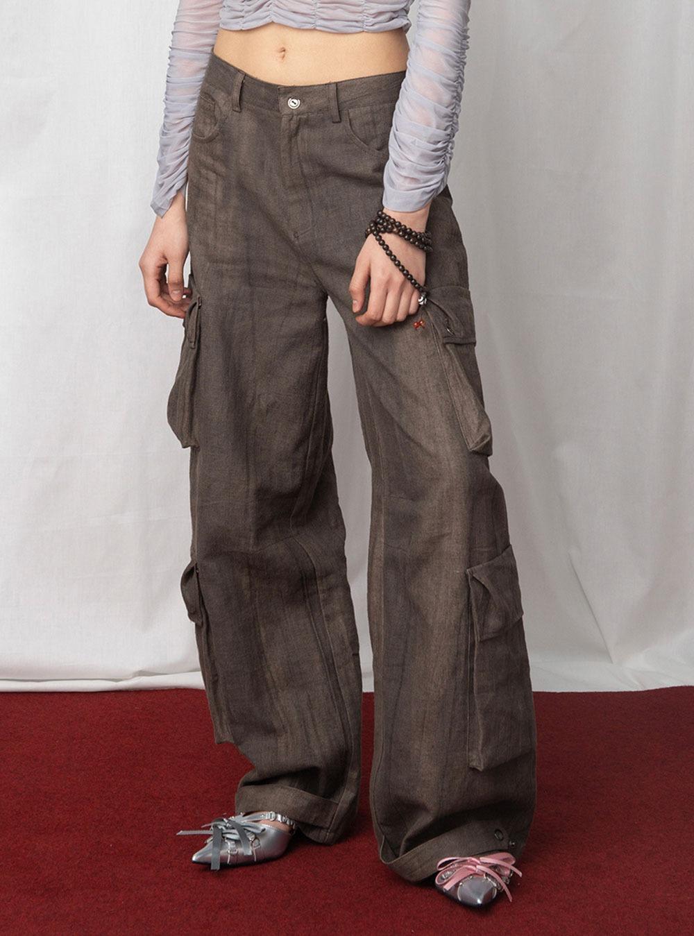 Ultra Loose Casual Pocket Parachute Pants