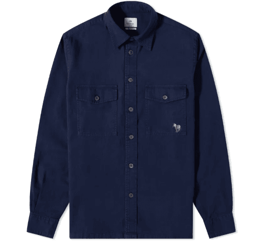 폴 스미스 PAUL SMITH NEW ZEBRA 2 POCKET OVERSHIRT BLUE