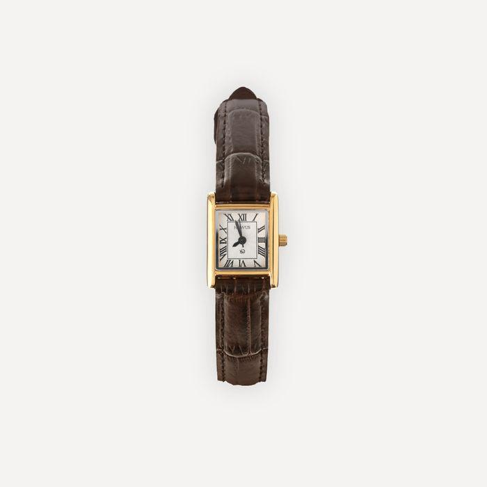 [3차리오더]NEW SQUARE CLASSIC WATCH (WHITE BROWN)