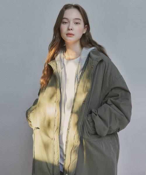 W/M-65 피쉬테일 야상 패딩 코트(3col)