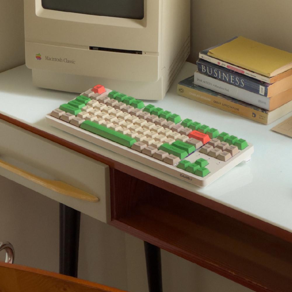 [페블온x논디] 90's green office keycap (131key)