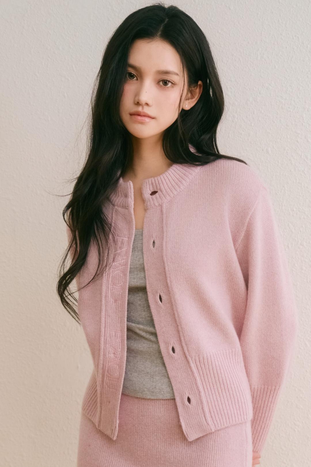 (PASTEL.VER) ALPACA SLIM SIGNATURE CARDIGAN (4COLOR)