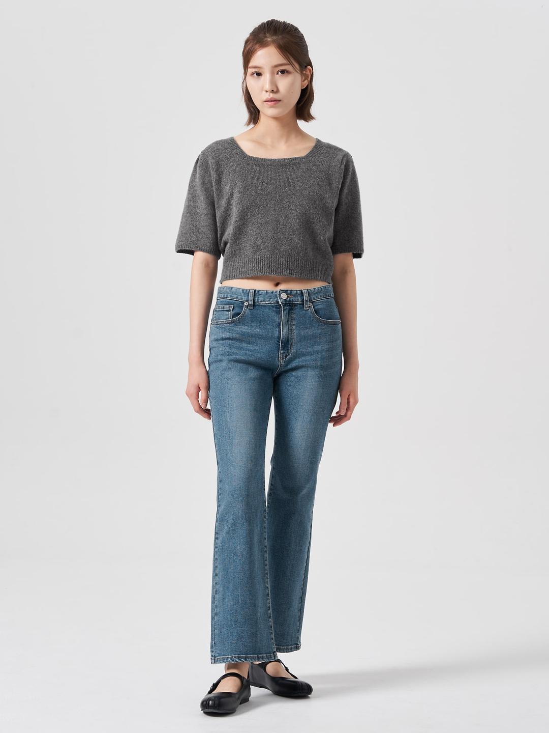 부츠컷 데님 - 블루