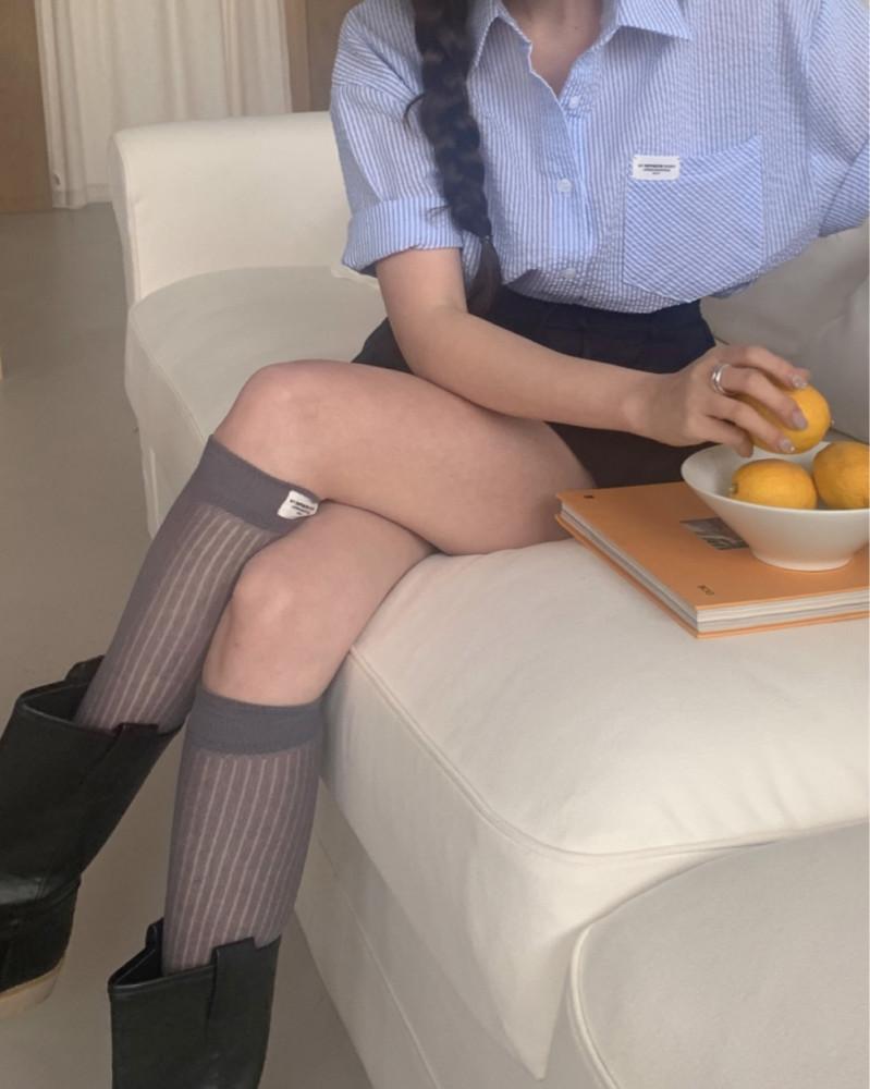 [바로배송] 라벨 골지 삭스