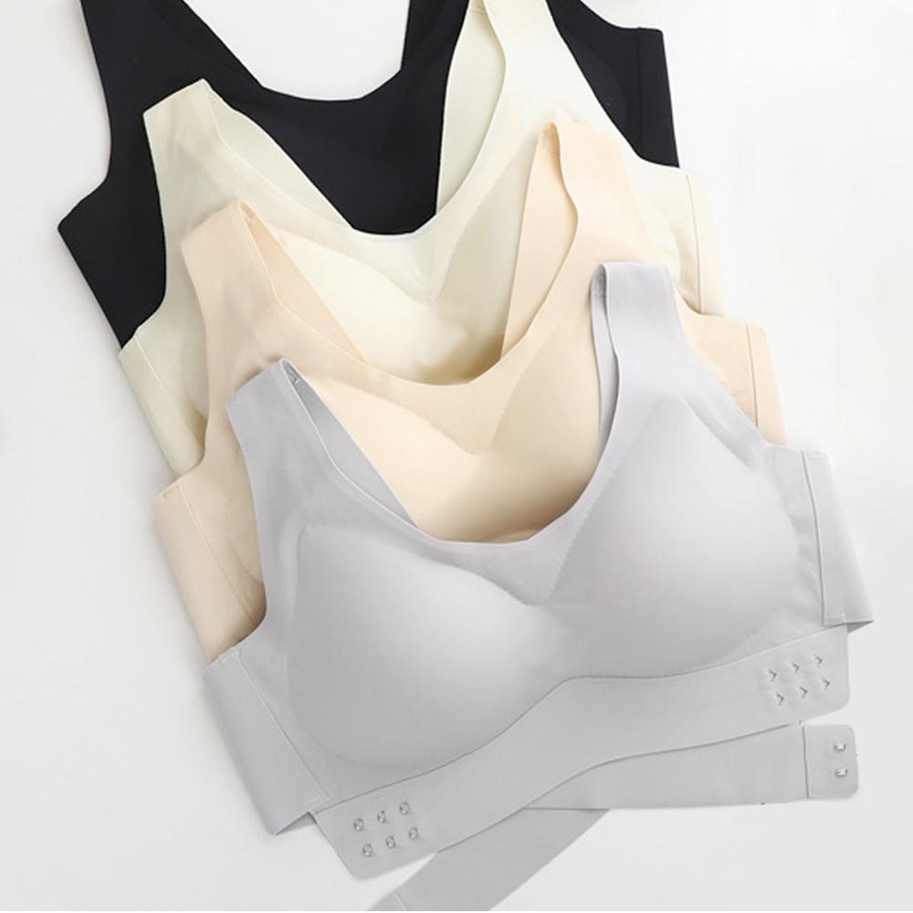 노메이커 디자인특허출원 심리스 노와이어 크로스 사이드 후크 브라 편한 밀착 보정속옷