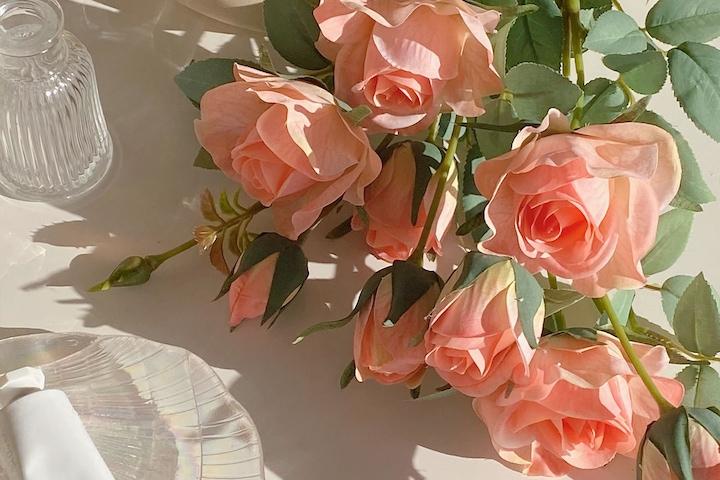 프렌치 장미 조화 5colors