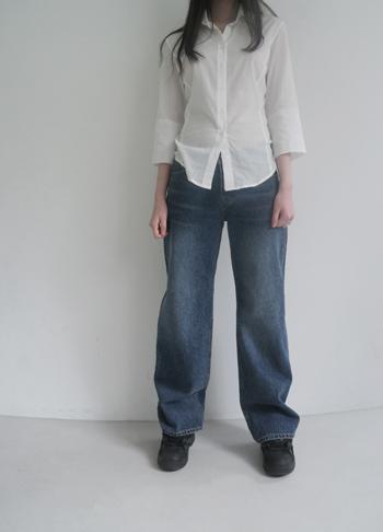 에프터먼데이 solid low waist jean