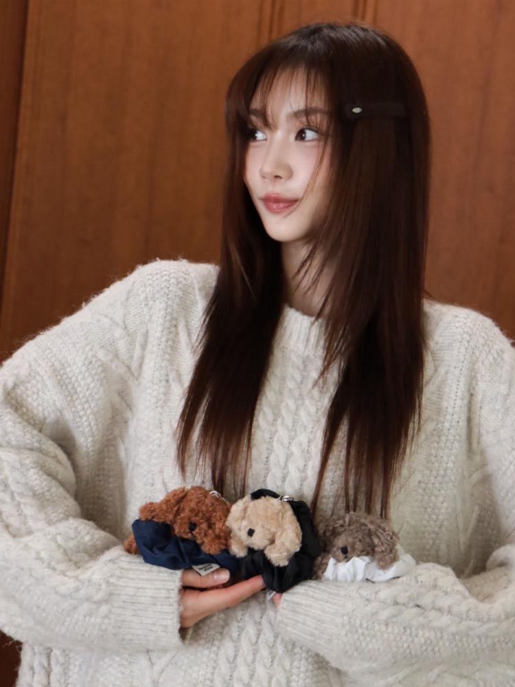 세인트바인 러브 스크런치 퍼피 키링 강아지 인형키링