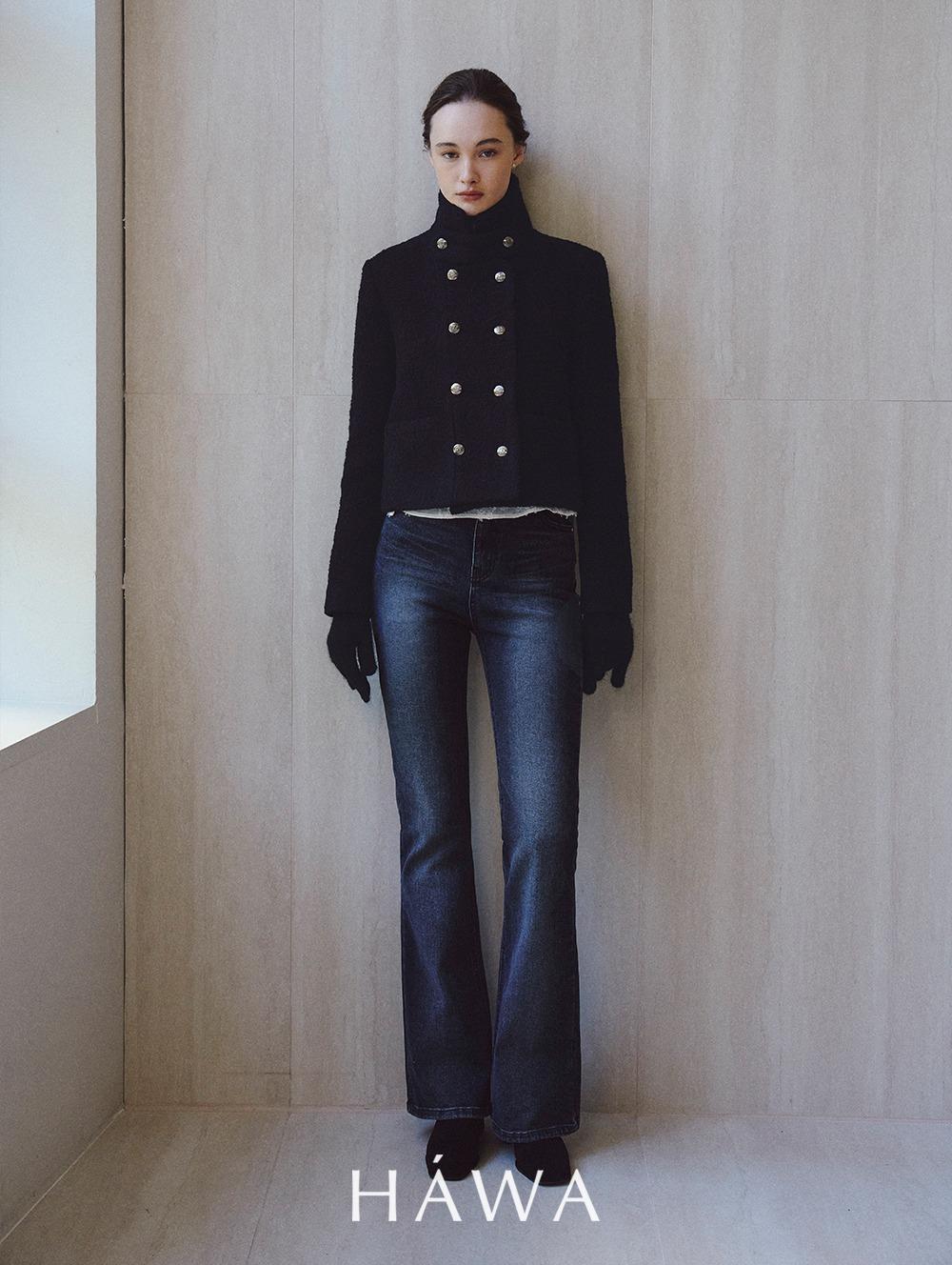 [겨울기모] 아말피 올 브러쉬 부츠컷 데님 (딥 블루ver)