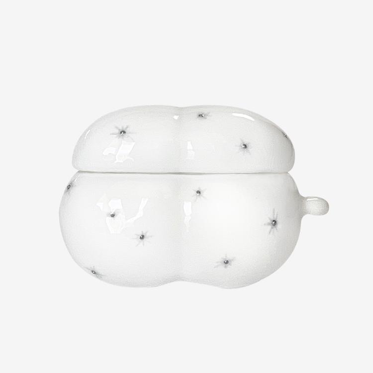 Milky white airpods case