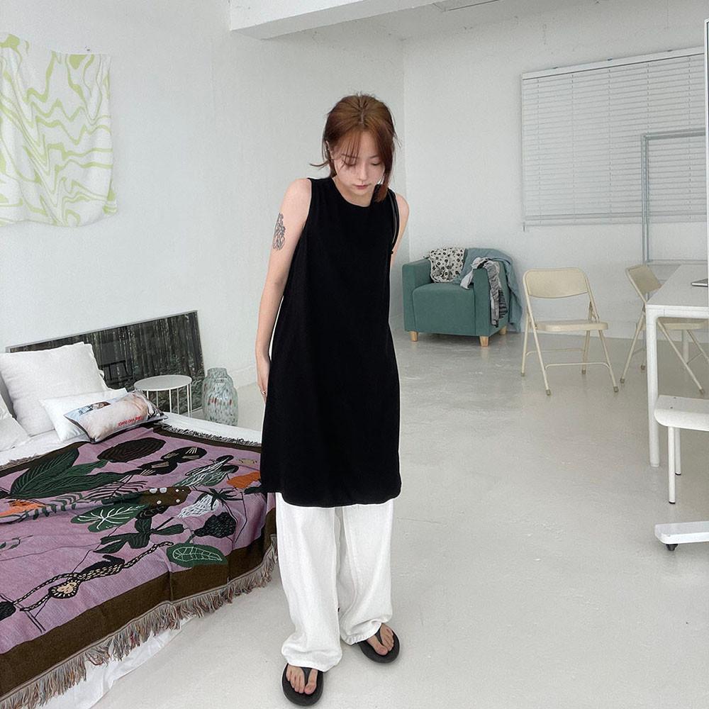 bustier layered one-piece 뷔스티에 레이어드 원피스 (2color)