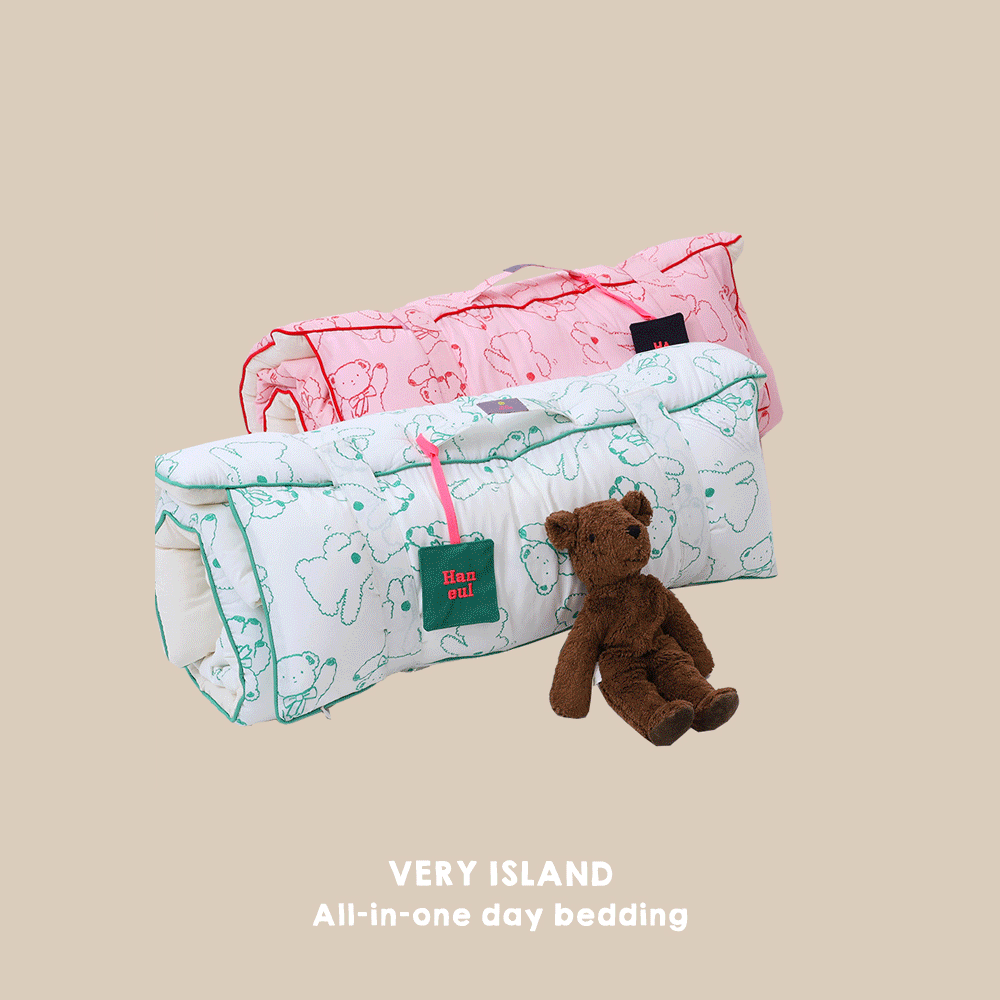 Chubby Bear ♥ 일체형 낮잠이불 ( 2 colors ) *제작 기간 3주 소요 예정*