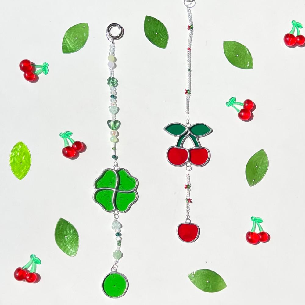 [스프링글] 비즈팝🎉썬캐쳐✨(클로버🍀&체리🍒)