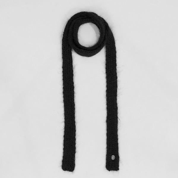 Angora Long Muffler_Black