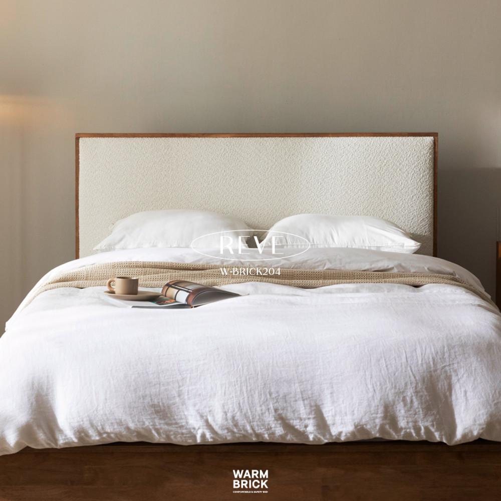 원목침대 패브릭침대 레브  W-BRICK204
