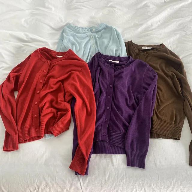 린넨 라운드 가디건 (7color) (썸머가디건, 살안타템, 얇은소재)