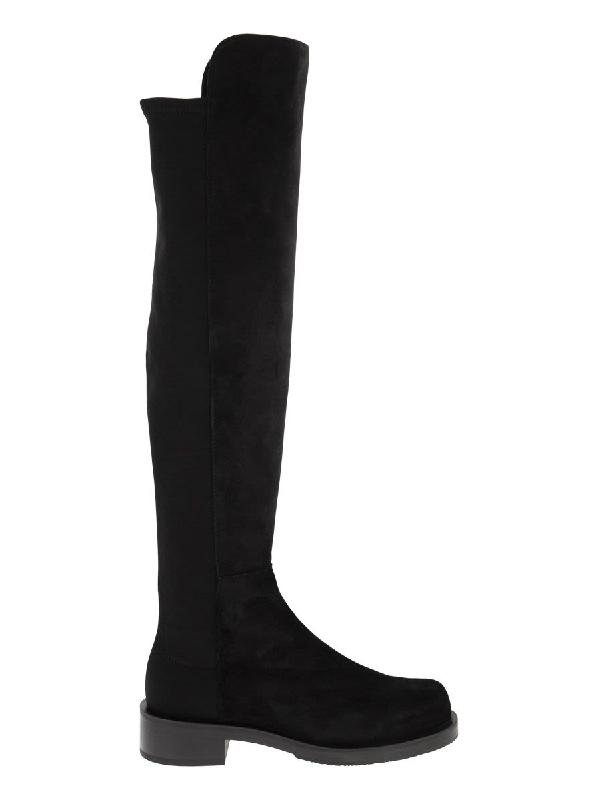 5050 BOLD 스웨이드 니하이 부츠