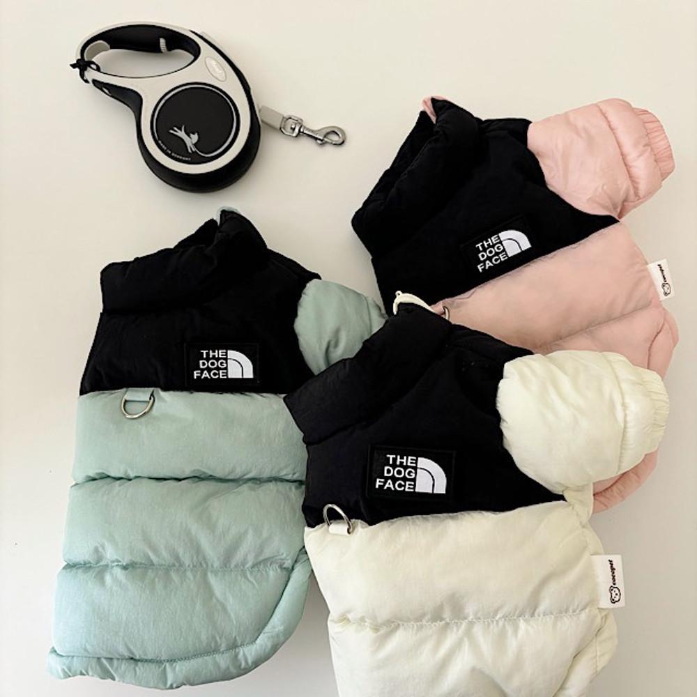TDF 발열 하네스 패딩/강아지 점퍼 따뜻한 강아지옷 S