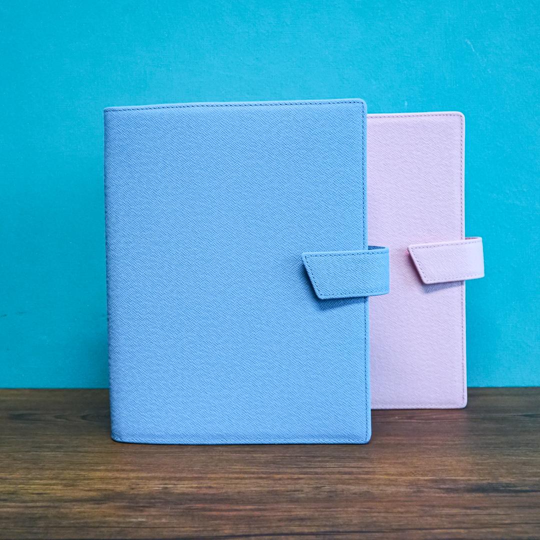 3P바인더 천연가죽 프리미엄 엣지 바인더 커버 블러썸 퓨어