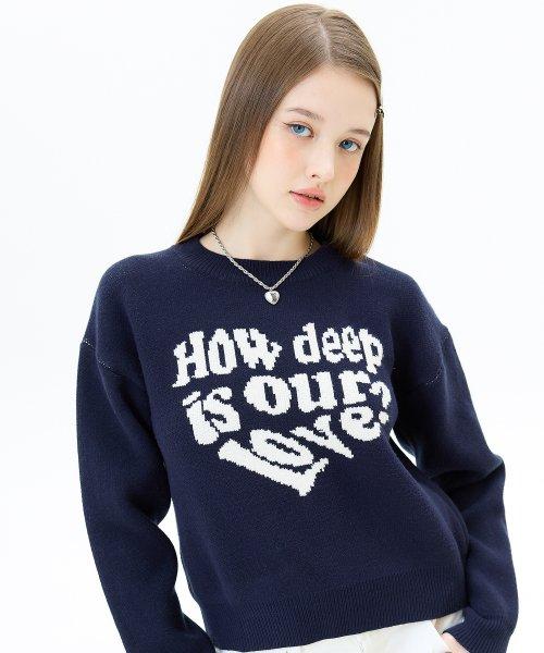MZ LOVE KNIT(NAVY)