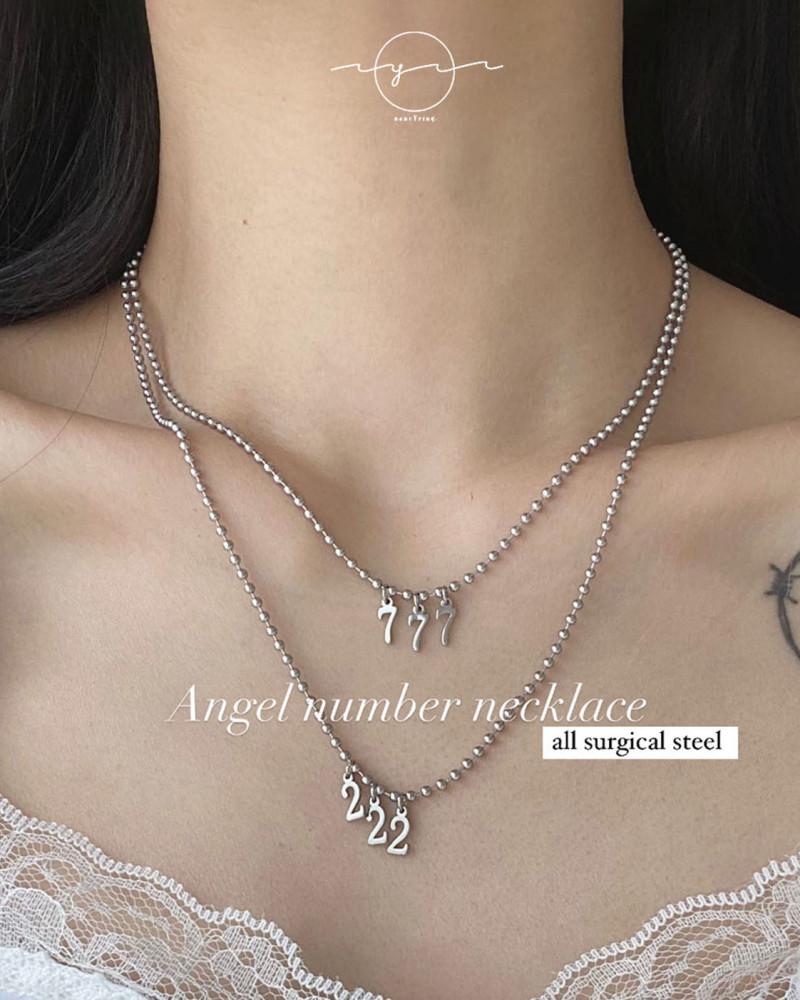 [Best] (전체 써지컬스틸) 엔젤 넘버 목걸이
