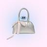 수심 Silver Ribbon Bag 실버 리본 토트백 가방 힙한 러블리 키치 데일리 백
