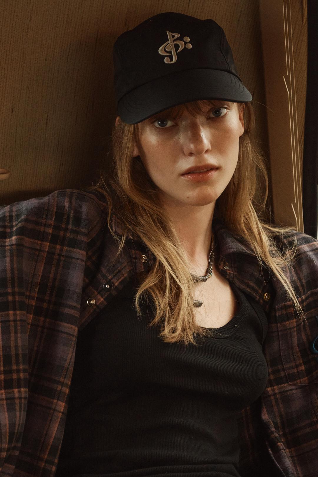 LOGO NYLON CAMP CAP BLACK
