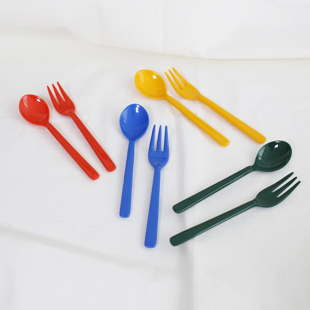 해피팝 커트러리 (4 colors) 어린이 수저세트 유아 수저세트 유아 식판