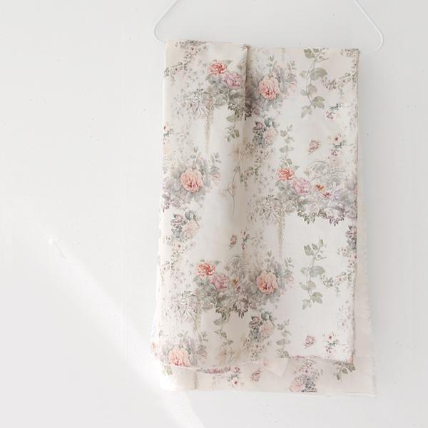 면원단 20수 꽃무늬원단 빈티지 플라워 애슐리 63822