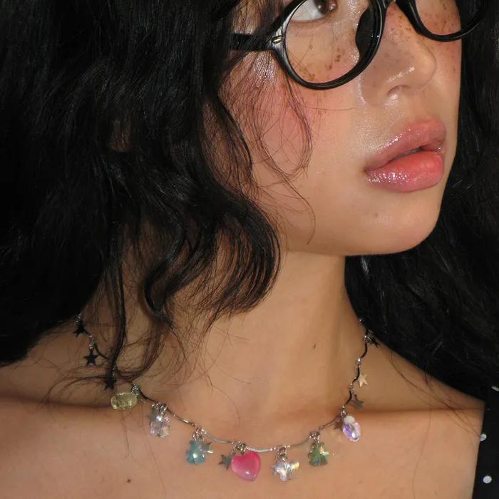 STARRY DANGLING CHARMS NECKLACE