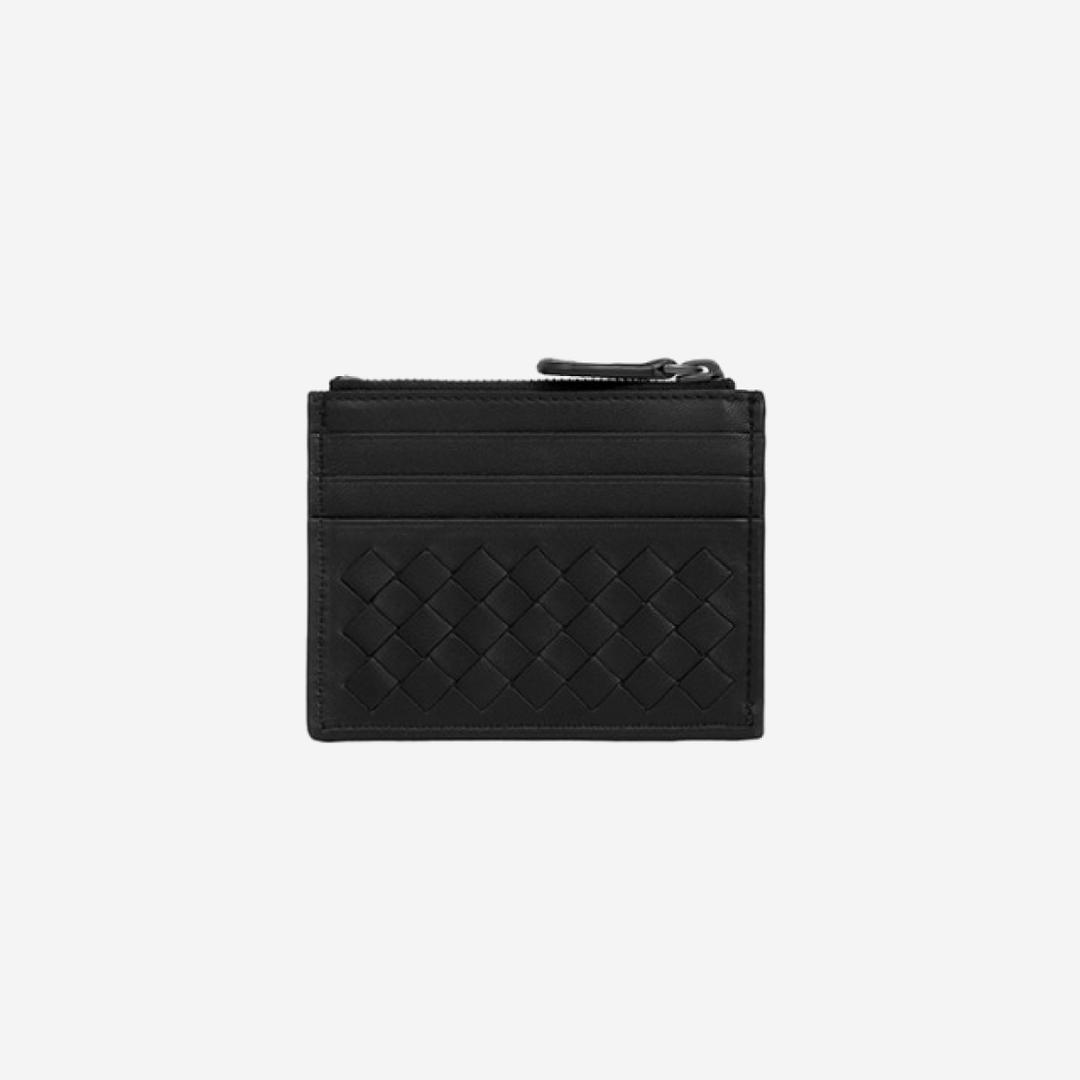 Bottega Veneta Zipped Card Case Black