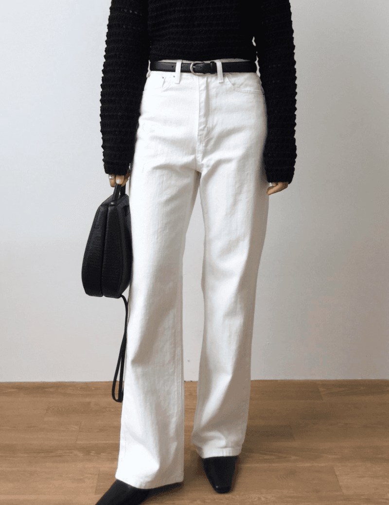 [M당일] mood white pants