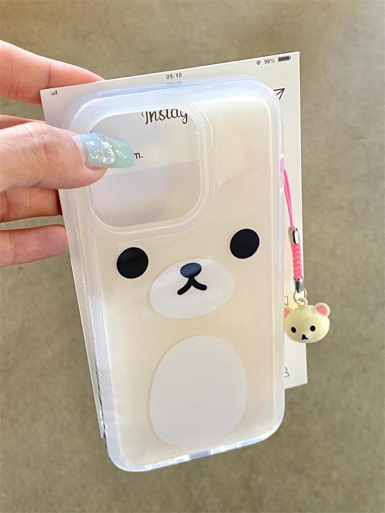 아이폰15 프로 리락쿠마 아이폰 케이스 귀여운 실리콘 케이스 13 14 15 프로맥스