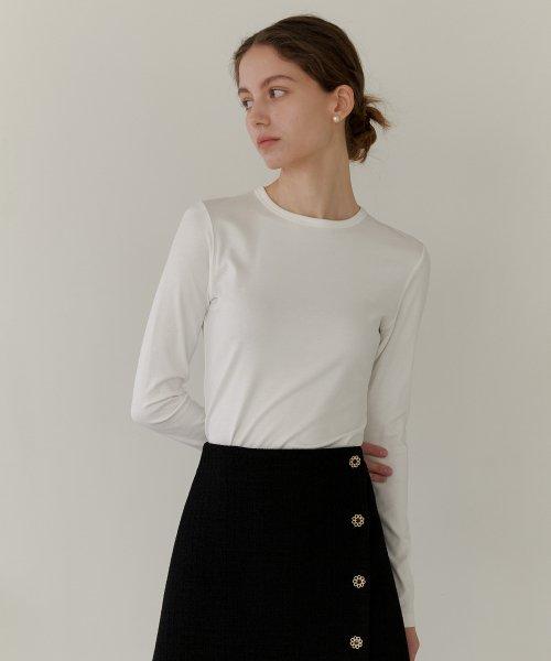 BASIC SLIM T-SHIRT_WHITE