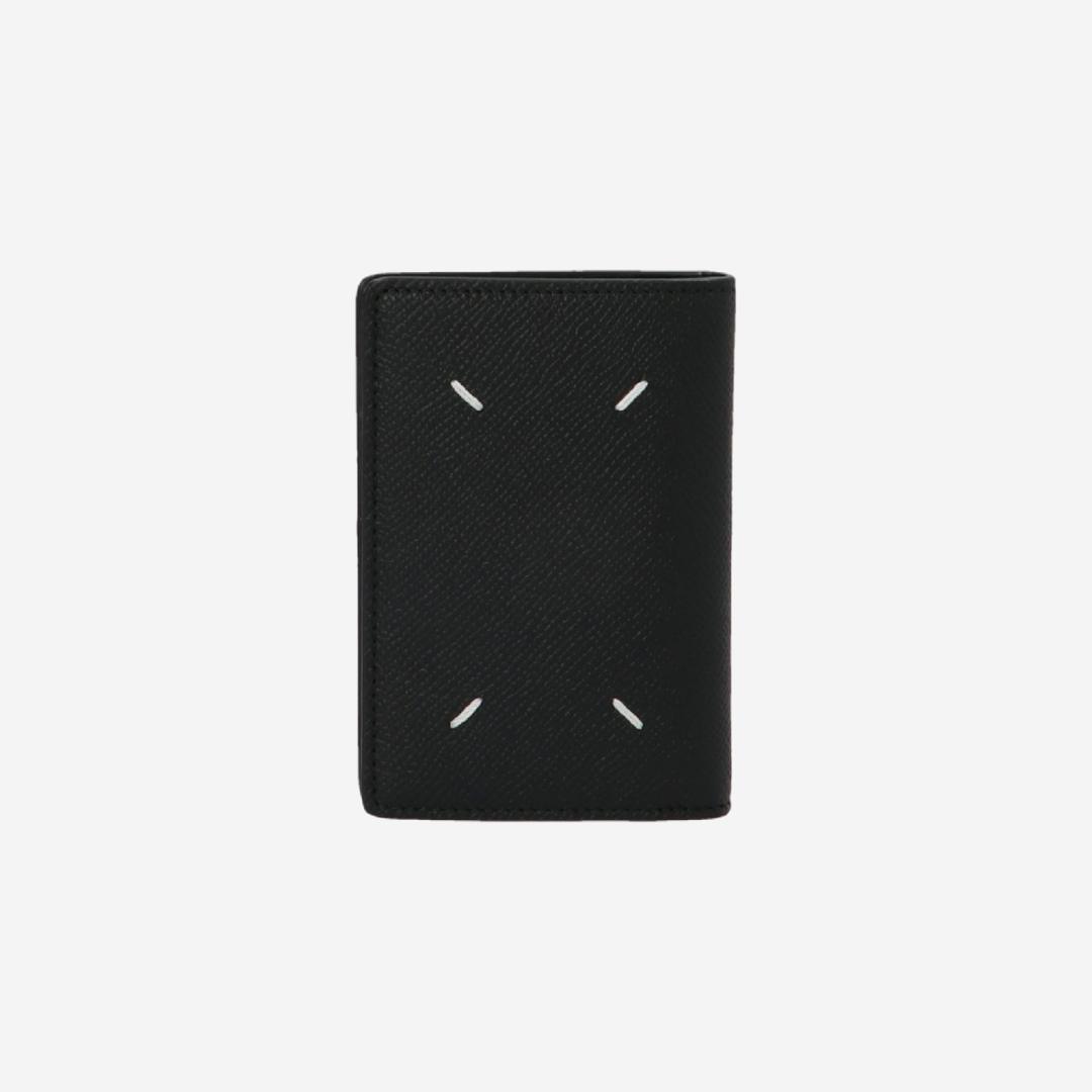 Maison Margiela Leather Bi-Fold Card Holder Black